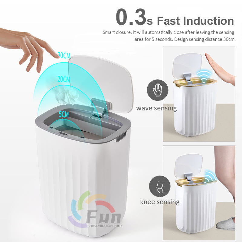 Poubelle Smart Avec Couvercle Pour Chambre Et Salon