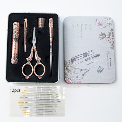 Coffret de 6 ciseaux de couture en fer