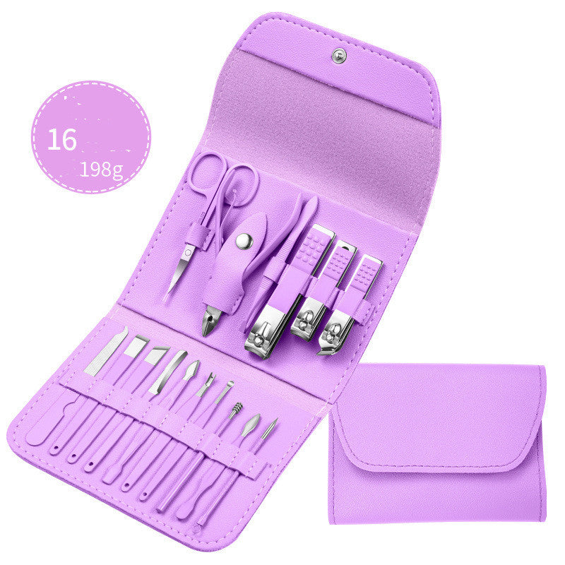 Ciseaux professionnels coupe-ongles ensemble oreille cuillère peau morte pince ongles coupe pinces pédicure couteau ongles rainure