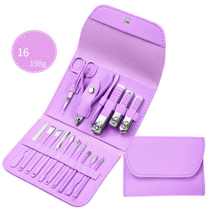 Ciseaux professionnels coupe-ongles ensemble oreille cuillère peau morte pince ongles coupe pinces pédicure couteau ongles rainure