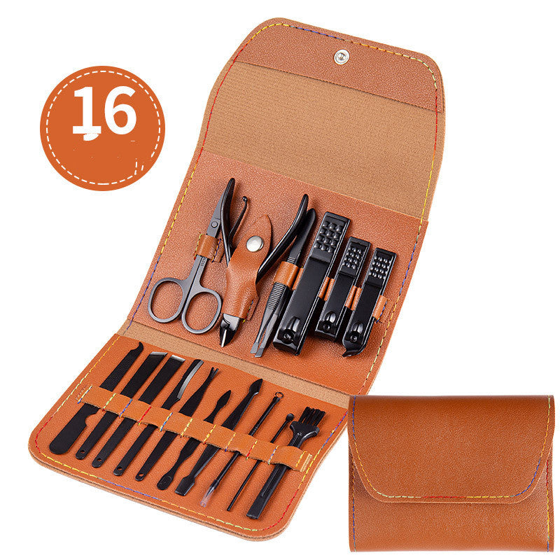 Ciseaux professionnels coupe-ongles ensemble oreille cuillère peau morte pince ongles coupe pinces pédicure couteau ongles rainure